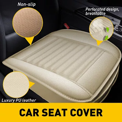 Universal Front Car Auto Seat Cover Protector Mat Chair Cushion Pad Beige Tan • $23.99