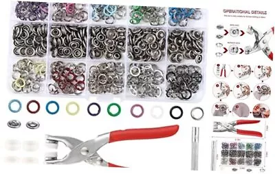 Metal Snap Button Fasteners Kit DIY Crafting Tool With Pliers Press Tool Kit  • $30.72