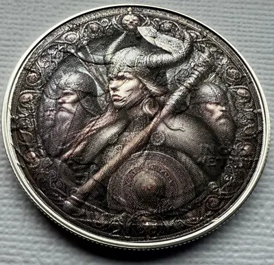 Woman Viking - American Silver Eagle 1oz .999 Limited Edition Silver Dollar Coin • $79.50