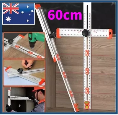 60CM High Precision Angle Ruler Woodworking Scribe Drawing Marking Gauge Tool AU • $42.12