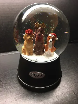 New ~ Wondershop 2022 Christmas Holiday Dog Dogs Musical Snow Globe • $12.99