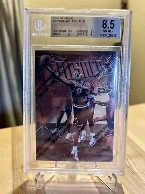 1997-1998 Topps Finest Finishers Michael Jordan #39 (with Coating) BGS 8.5 • $0.01