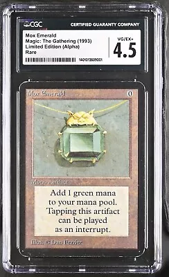 MTG Alpha MOX EMERALD CGC 4.5 (9001) Graded Power SAM • $5100