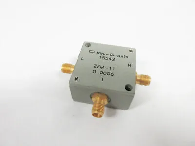 Mini-circuits Zfm-11 Double Balanced Mixer Rf/lo Freq 1 - 2000 Mhz Sma Zfm-11-s • $42.98