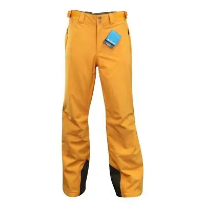 Columbia Men's Snow Pants Yellow Waterproof Free Climb (S01) • $36.82