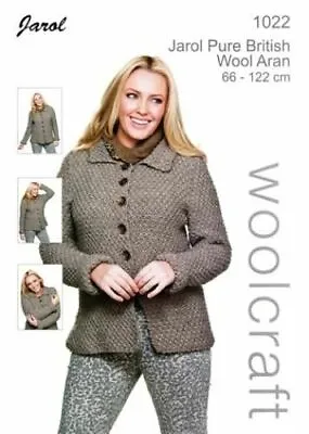 £2.99 • Buy Jarol Knitting Pattern - 1022 - Jacket - Aran