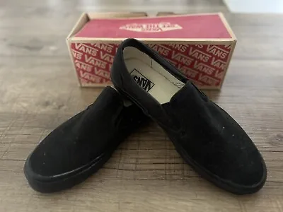 Vans Classic Slip On Canvas Casual Shoes - Black • $70