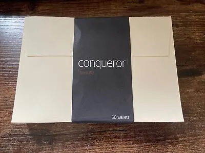 45 X C6 Conqueror Vellum Laid Textured Superseal Premium Envelopes 162 X 114mm • £5.99