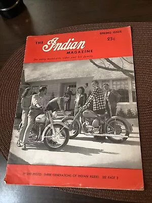 Vintage Original Spring Issue 1949 The Indian Motorcycle Magazine • $24.99