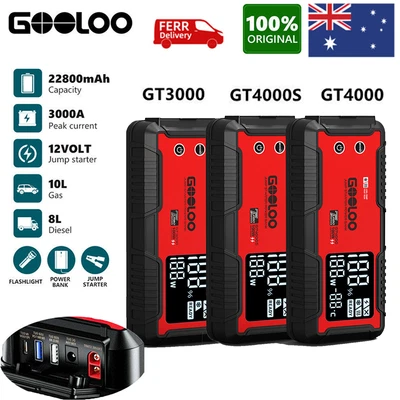 $195.99 • Buy 🔥GOOLOO Jump Starter 3000A/4000A Portable Power Bank 22800mAh/26800mAh Booster