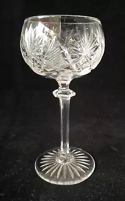 Val St Lambert Berncastel Clear Cut Crystal Cordial Glass / Glasses 11.5cm • £12