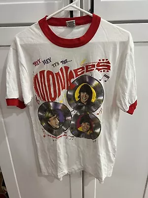 Vintage Monkees 20th Anniversary 1986 Concert Tour T-Shirt | 2-Sided | Size: L • $119.99