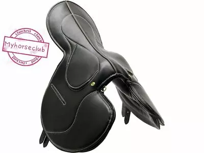 Black Synthetic Race Exercise Light Weight Horse Tack Saddle Size (14  To 18 )in • $117.56