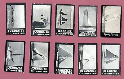 10 Different Cigarette Cards Ogden C 1902 Yachts & Ships #132 • £4.99