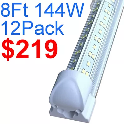 12 Pack T8 Integrate Light LED Tube Bulb Fluorescent Bar Linkable Lamp Fixture • $219.99