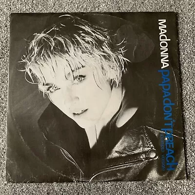 Madonna / Papa Don't Preach / 12” Single Record Vinyl / 1986 / VG G+ • £2.50