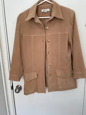Katies Faux Suede Tan Jacket. Size 12. • $15