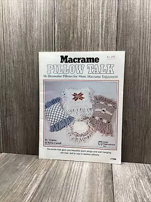 Vintage 1978 Macrame Pillow Talk 16 Decorator Patterns Designs • $8.77