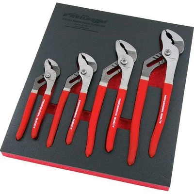 £21.99 • Buy 4pc 6  8  10  12  Water Pump Plier Pipe Wrench Plumbers Pliers Foam Case Ct1614