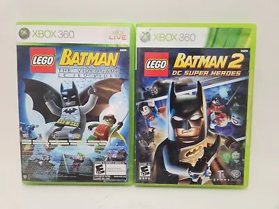 $14.99 • Buy XBOX 360 Games Lot: Lego Batman 1 & 2 CIB