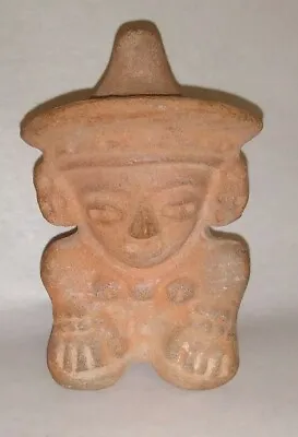 Outstanding Pre-Columbian Mayan Terracotta Whistle ~ Male Figure - C.300 - 900AD • $495