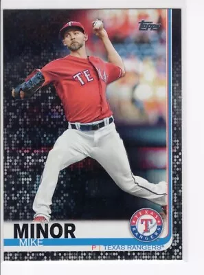 Mike Minor 2019 Topps Series 1 #278 BLACK Parallel Card #'d/67 Texas Rangers • $2.95