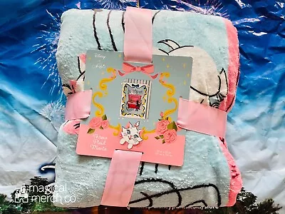 2022 Disney Parks Aristocats Marie Ann Shen 50x60 Decorative Throw Blanket New • $89.95