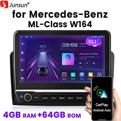 10.1 Carplay Android Radio GPS NAVI For Benz W164 2005-2012 4+64G BT WIFI Stereo • $320
