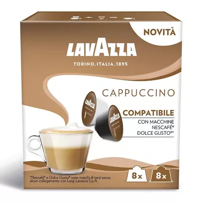 LAVAZZA CAPPUCCINO Dolce Gusto Compatible Coffee Capsules Pods Box • $27.45