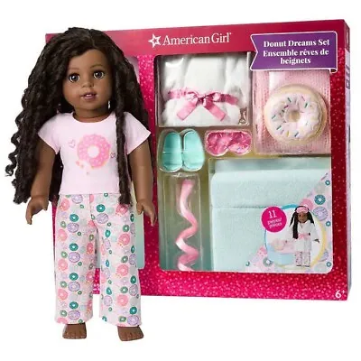 American Girl  Donut Dreams Truly Me 18” Doll Bed And Pajama Set 2023 Dark • $85.99