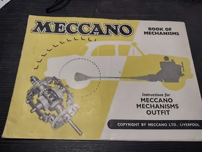 Meccano Mechanism Manual 1959 Complete • £6.95