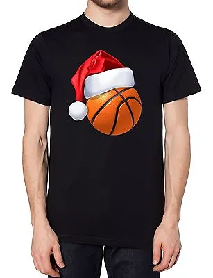 £14.99 • Buy Basketball Ball Christmas Santa Hat T Shirt Sportsman Festive Novelty Joke Gift