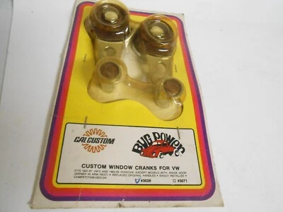 $34.95 • Buy Cal Custom Window Cranks VW 1947-65 Porsche 1955-65 Chrome & Wood NOS Beetle Bug