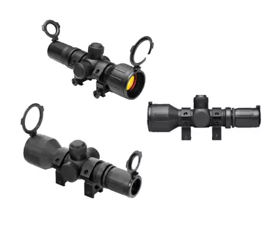 VISM Compact 3-9x42 Magnification 42mm Rubber Armored Rifle Scope Optic Black • $114.99