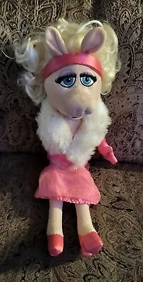 Disney Store Miss Piggy 20” The Muppets Movie Plush Doll Stuffed Toy Pink Dress • $19.95