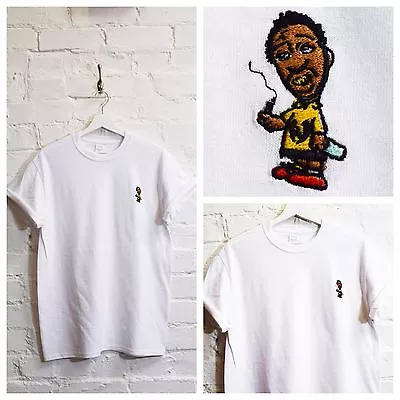 Actual Fact ODB X Charlie Brown Vintage Embroidered White Hip Hop Tee T-shirt • £20