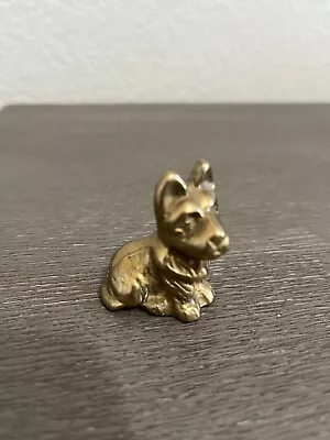 Vintage Solid Metal Scotty Dog Scottish Terrier Figurine Paperweight • $11.96