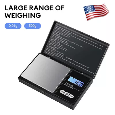 US Mini Digital Pocket Scale Jewelry Scale 0.01g Digital Scale Gram Herb Karat • $12.49