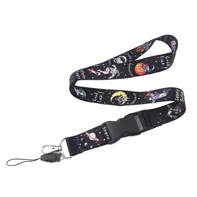 Lanyard ID Card Passport Holder Space Planet Earth Star Neck Strap Key Holder • £3.75