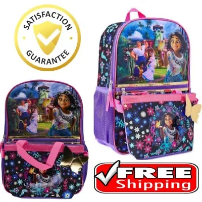 Encanto Disney Magic Family Backpack With Lunch Tote Glitter & Shimmer 17  NWT • $19.99