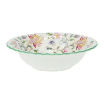 Minton - Haddon Hall - Green Edge - Soup / Cereal Bowl - 152025Y • £18.25