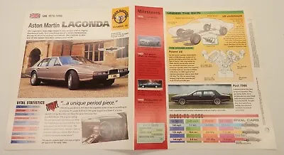 Aston Martin Lagonda Sedan 1976-1990 IMP HOT CARS Brochure • $10.99