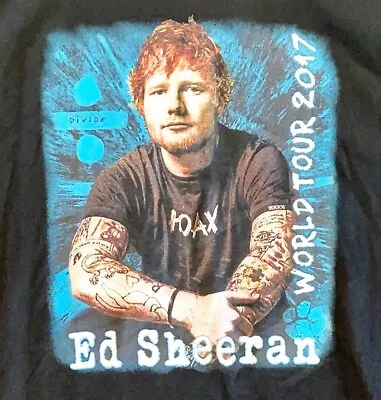 Ed Sheeran T Shirt Pop Music T Shirt Rock T Shirt Mens XL Concert T Shirt • $11.39