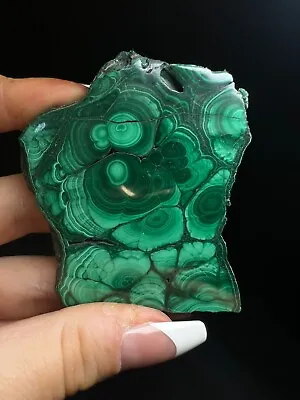 Polished Malachite Slice- Crystal Healing Home Decor Gift • £18