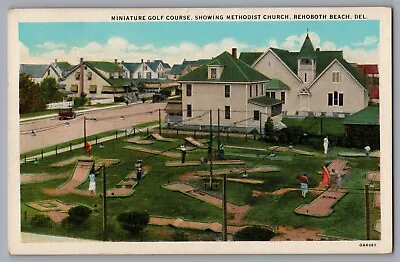 Postcard Delaware Rehoboth Beach Miniature Golf Course White Border A359 • $14.47