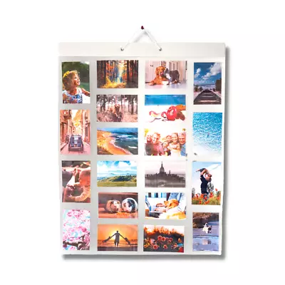 £14.99 • Buy Large Picture Pockets™ 40 Photo Hanging Display Frame - 20 Reversible Pockets