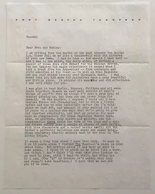 Photographer's Letter: Dody Weston Thompson To Morley Baer. 1969 • $125
