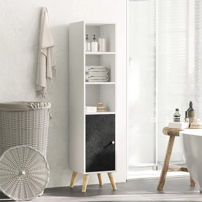 £39.99 • Buy Bathroom Storage Cabinet Floor Standing Tallboy Unit W/ Shelves Cabinet White