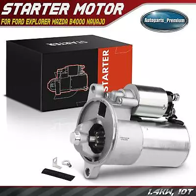 Starter Motor For Ford Explorer 1991-2003 Mazda B4000 94-10 Navajo 1.4kW CW 10T • $56.99