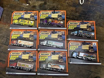 Matchbox Super Rigs- Lot Of 8 90’s Brands Ben & Jerry’s Super Mario Nickelodeon • $240